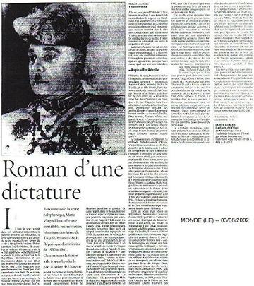 LA FETE AU BOUC de Mario Vargas Llosa (Roman)